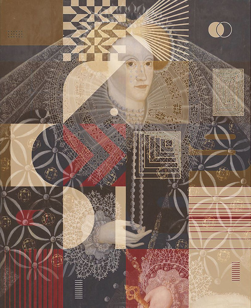 Elizabeth I of England Ampleforth Abbey, With a Touch of Modern Poster Print - Irena Orlov