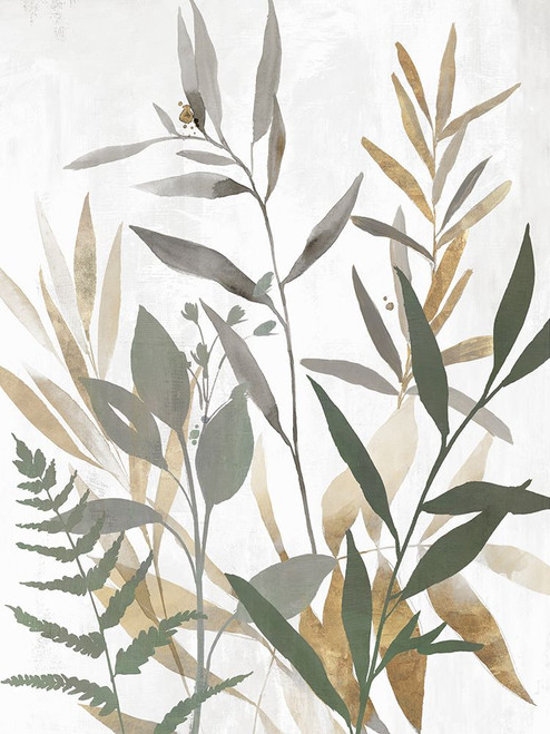 Botanical Blue Leaves II Poster Print - K Aria