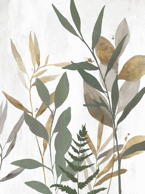 Botanical Blue Leaves I Poster Print - K Aria