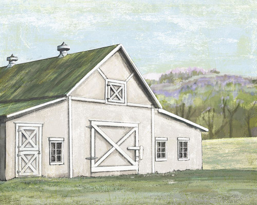 Field Barn in Spring Poster Print - Licensing Studio Art
