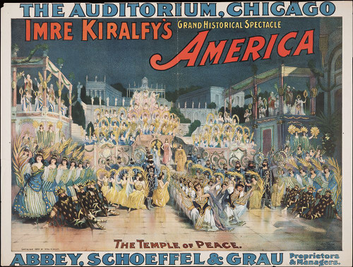 Chicago-1893-The Auditorium Poster Print - Fair Posters Worlds