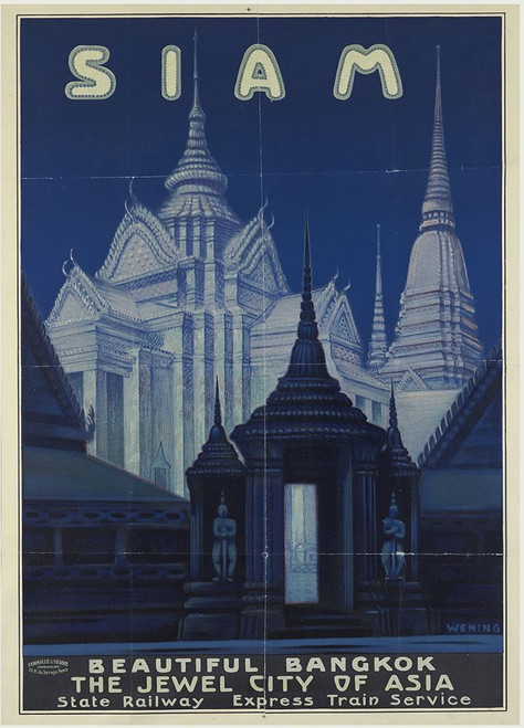 New York-1939-Siam Poster Print - Fair Posters Worlds