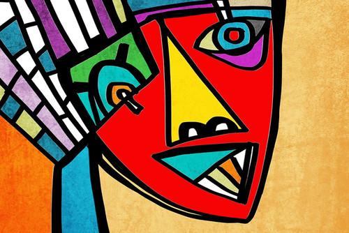 Abstract Face I Poster Print - Irena Orlov