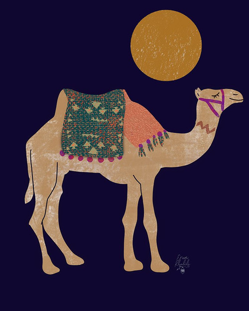 Camel and Moon Poster Print - Erum Khalili
