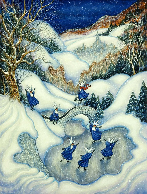 Skating Nuns Poster Print - Bill Bell