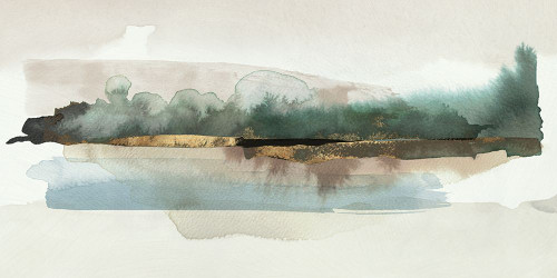 Blue Forest Horizon Poster Print - Q Jacob