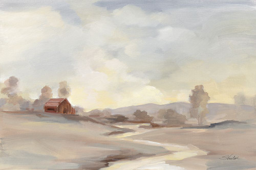 Monochromatic Farm View Poster Print - Silvia Vassileva