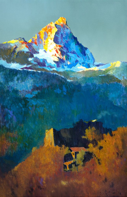 Campers at Valle de Aosta Poster Print - Max Hayslette