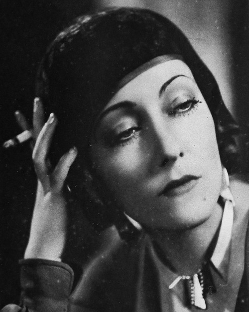 Gloria Swanson, Purple Poster Print - Hollywood Archive Vintage