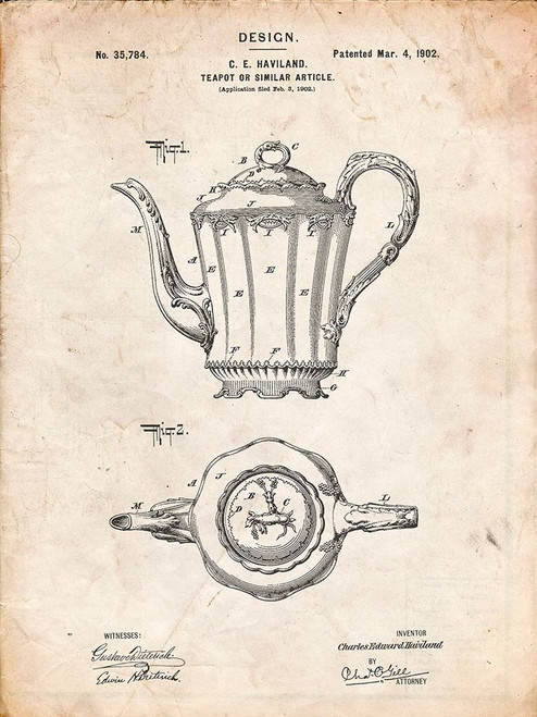 PP873-Vintage Parchment Hasbro Concept Game Patent Poster Poster Print - Cole Borders
