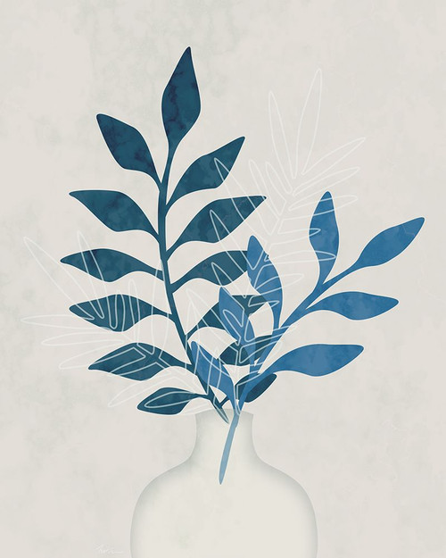 Monochrome Foliage I Poster Print - Natalie Carpentieri