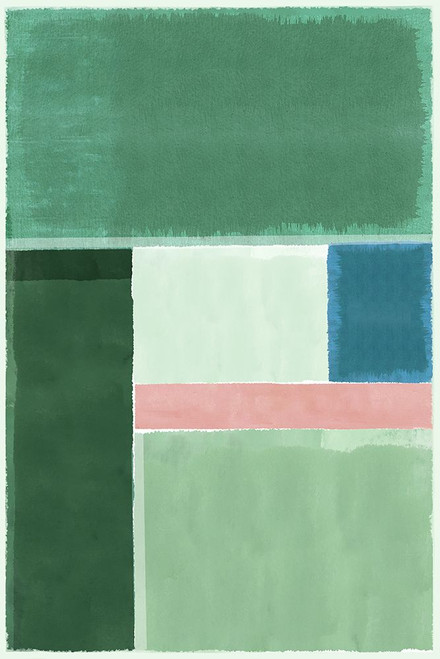 Green Horizon I Poster Print - Flora Kouta