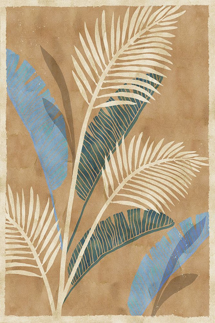 Cobalt Blue Palms IV Poster Print - Flora Kouta
