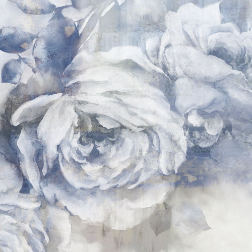 Soft Blue Flora Poster Print - Alex Black