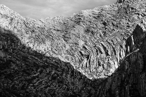 Abstract mountain textures Poster Print - Claudi Lourens