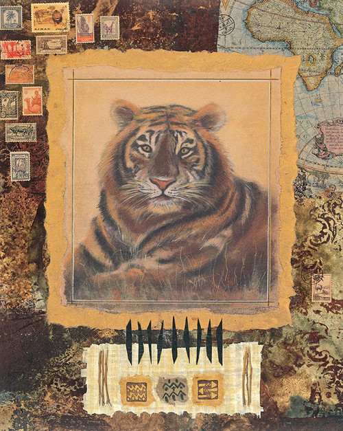 Tiger Stamp Poster Print - Unknown