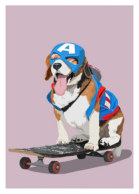 My Kind Of Hero Poster Print - Kammille Bruun