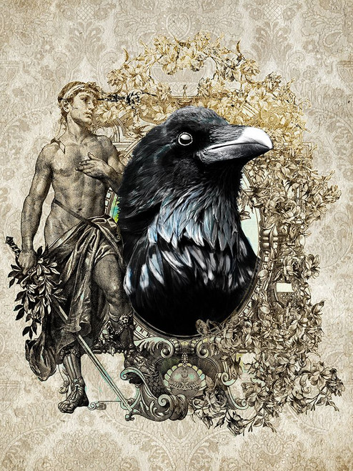 Portrait of Mr. Raven Poster Print - ArtLab GI