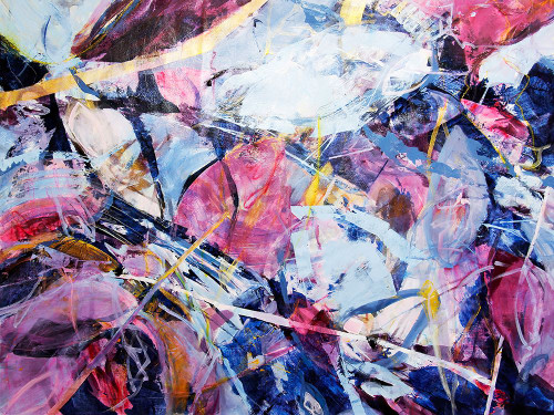 Icy Winter Leaves 4 Poster Print - Kati Bujna