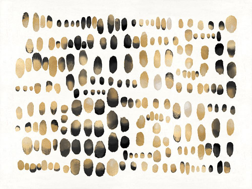 Playful Gold and Black III Poster Print - Angela Perry