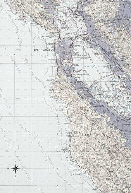 San Francisco Map B Poster Print - ArtLab GI