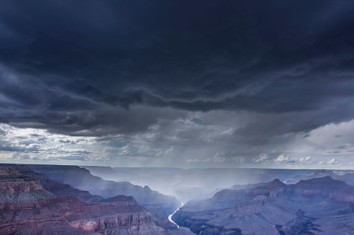 Summer storms over the Grand Canyon Poster Print - Artographie