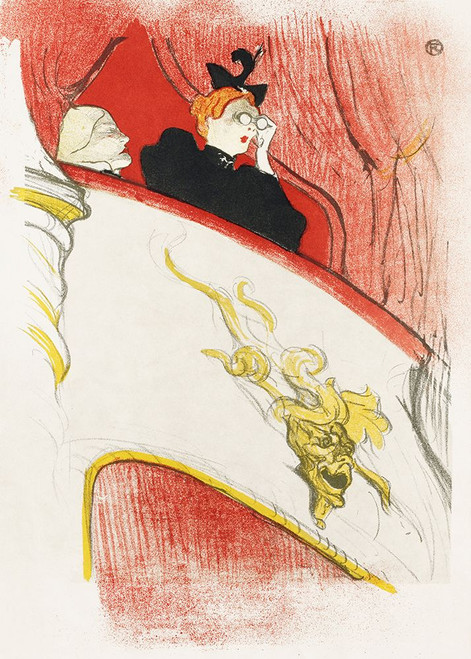 Balcony With a Gilded Grotesque Mask