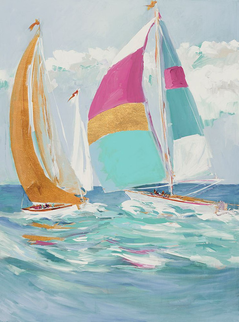 Pastel Full Sail II Poster Print - Jane Slivka