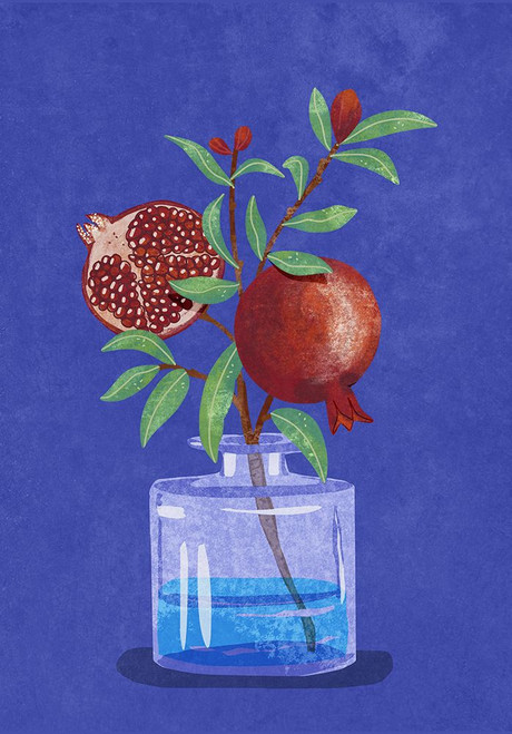 pomegranate in Vase Poster Print - Raissa Oltmanns