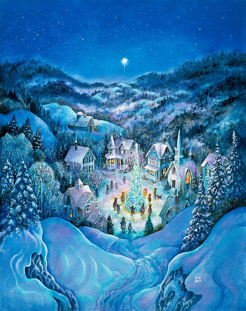 The Road To Christmas Poster Print - Bill Bell