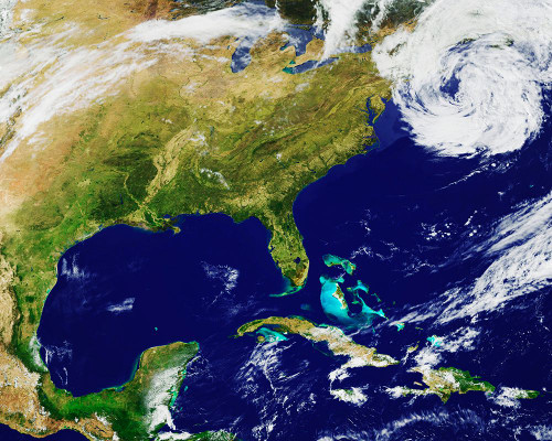 View of the Caribbean from Space Poster Print - NASA