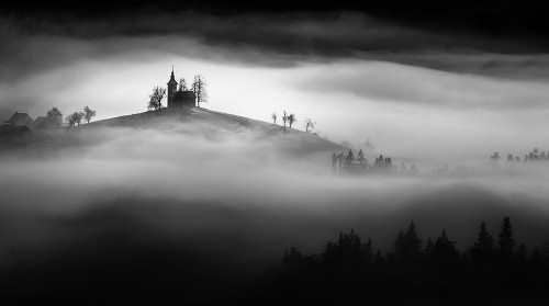Above The Mist Poster Print - Sandi Bertoncelj