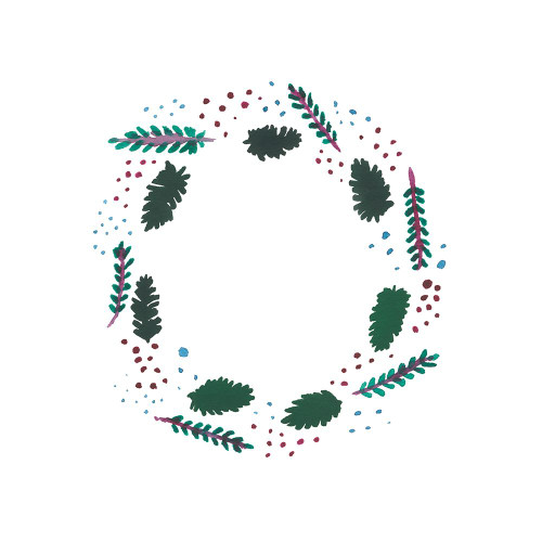 Wreath 4 Poster Print - Erin Lin