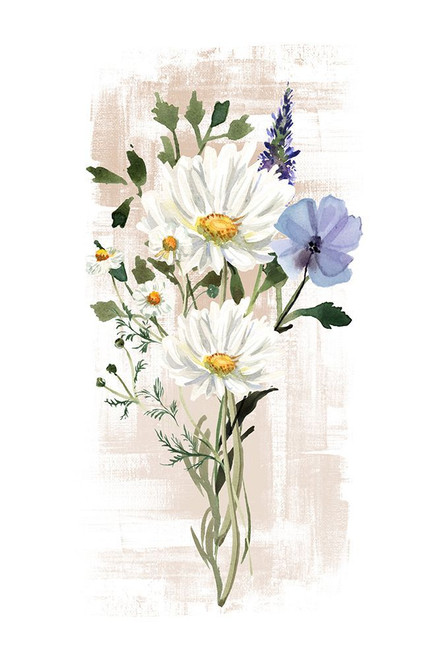 Wild Floral in suptle shades Poster Print - Moss Sally Ann