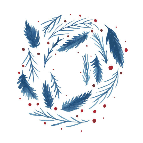 Wreath 1 Poster Print - Erin Lin