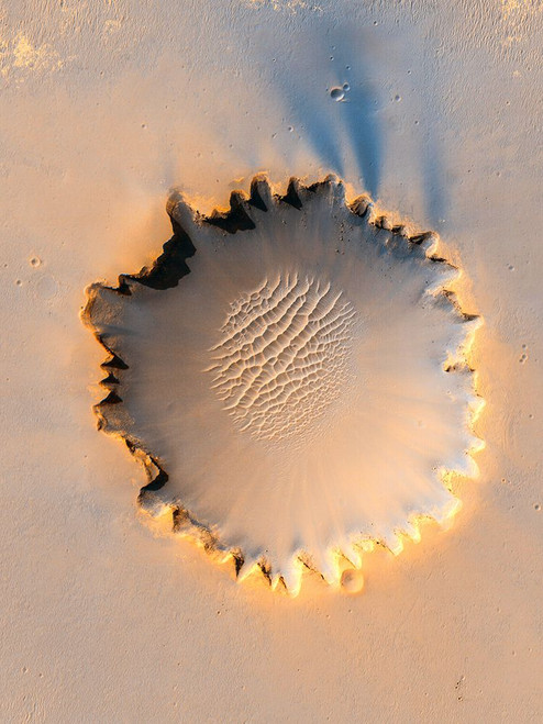Victoria Crater - an impact crater at Meridiani Planum - near the equator of Mars Poster Print - NASA