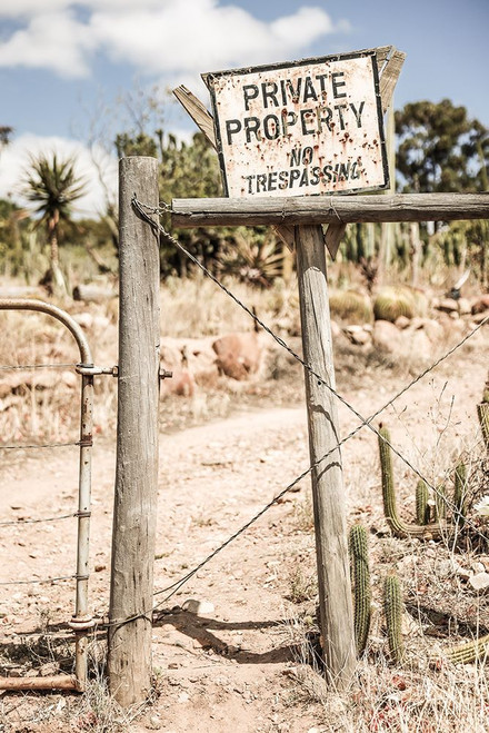 Private Property Poster Print - by Clint Shot
