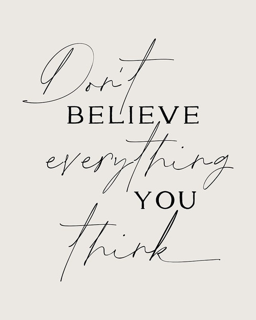 Dont Believe Everything Poster Print - Beth Cai
