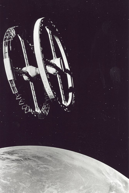 Space Station from the movie 2001 a Space Odyssey - directed by Stanley Kubrick in 1968 Poster Print - NASA
