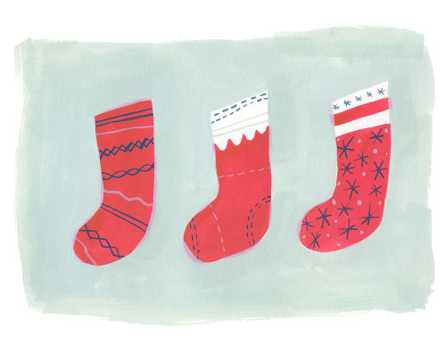 Stockings 3 Poster Print - Erin Lin