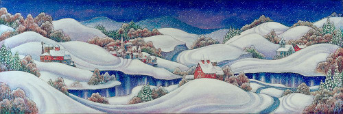 Long Snow Poster Print - Bill Bell