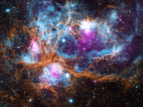 NGC 6357 in the constellation Scorpius Poster Print - NASA
