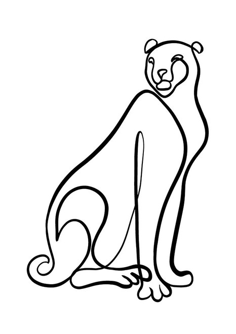 The Cheetah Poster Print - Tidd Hanna Lee