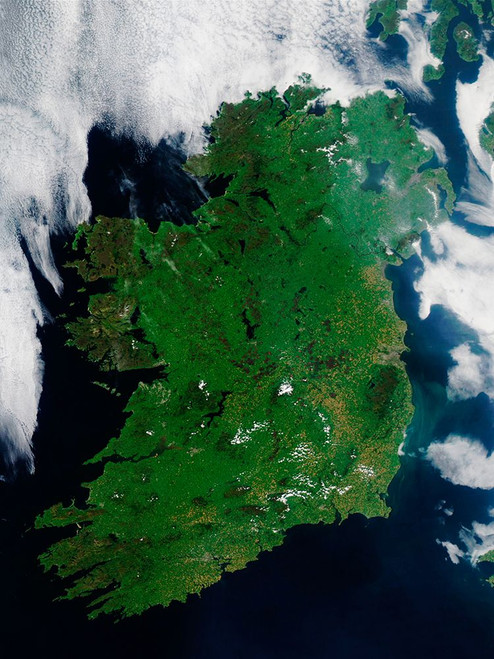 Ireland Viewed from Space Poster Print - NASA