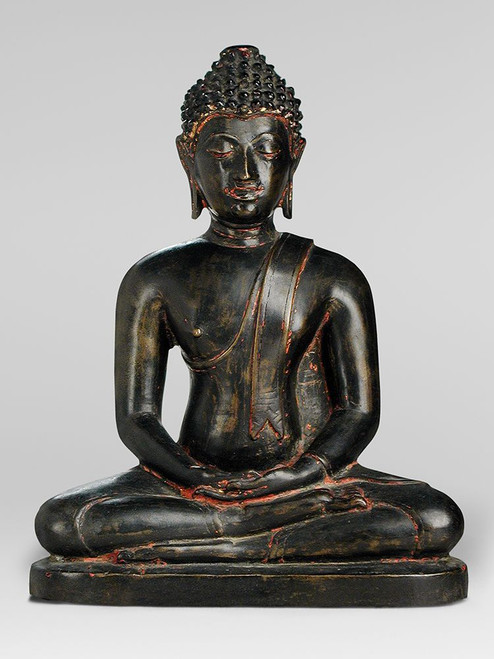 Buddha Shakyamuni Sculpture from 15th century Poster Print - Artographie