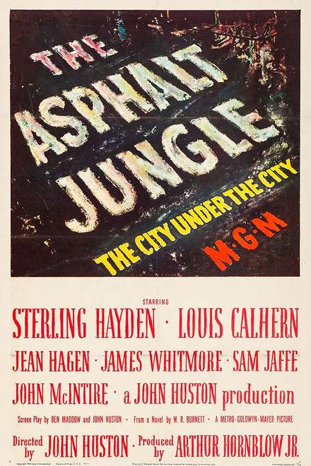 The Asphalt Jungle-1950 Poster Print - Hollywood Archive Vintage