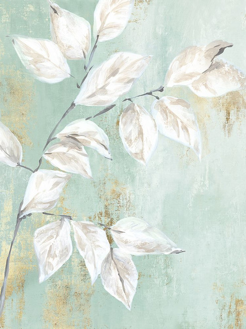 Soft Green Leaves Poster Print - Alex Black