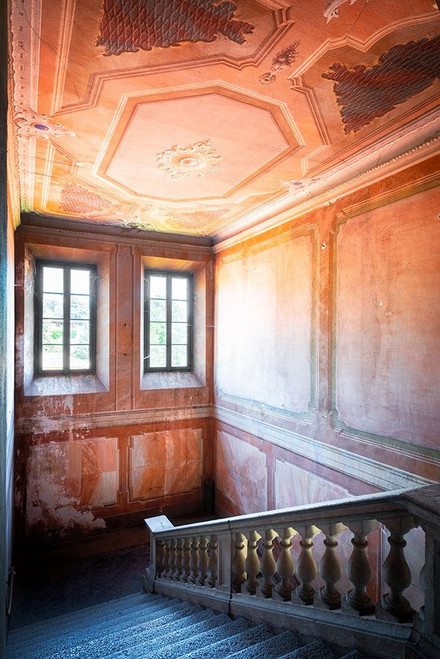 Pink Stairs Poster Print - Roman Robroek