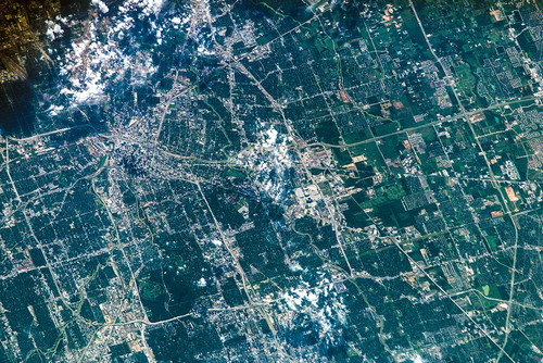 Houston taken by STS-115 Crew Member Poster Print - NASA
