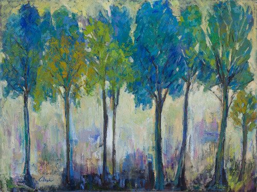 Teal Tree Poster Print - Alexi Fine